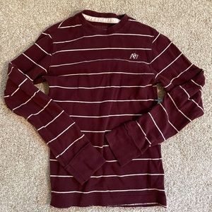 Aeropostale Maroon Striped Shirt SKU 58